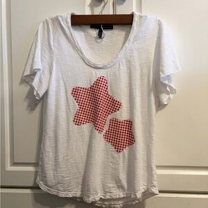 handmade gingham patchwork tee